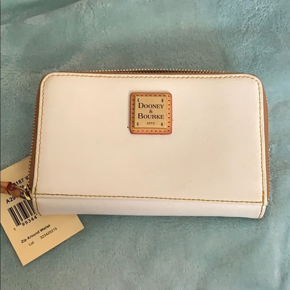 Dooney and Bourke Saffiano Zip Around Wallet